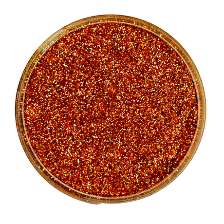 burnt orange custom chunky glitter mix / PDB Creative Studio for art, nails and projects