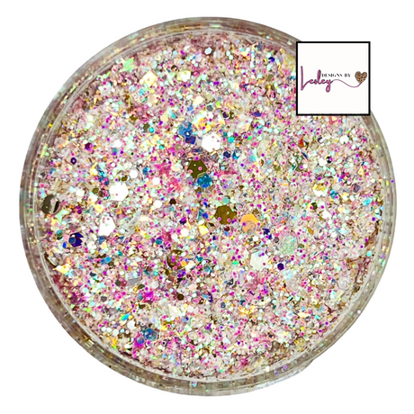 Multi color pink custom chunky glitter mix / PDB Creative Studio for art, nails and projects