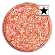 Orange coral custom chunky glitter mix / PDB Creative Studio for art, nails and projects