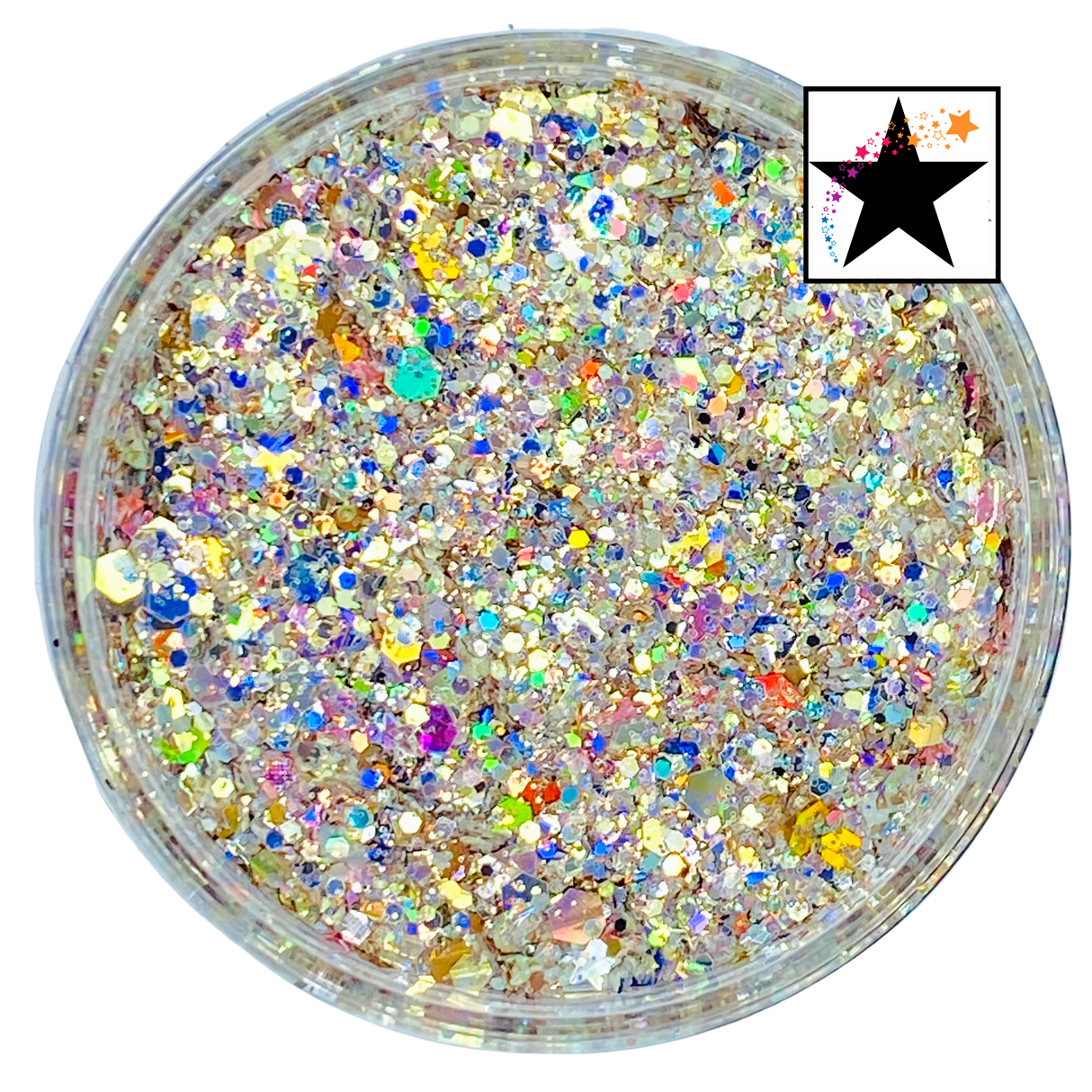 Gold silver custom chunky glitter mix / PDB Creative Studio for art, nails and projects