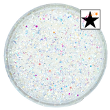 White custom chunky glitter mix / PDB Creative Studio for art, nails and projects