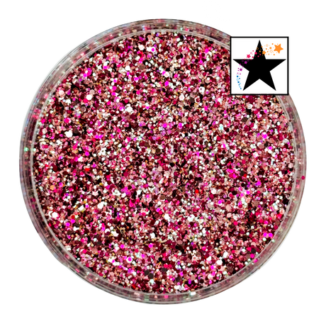 Purple, pink, raspberry custom chunky glitter mix / PDB Creative Studio for art, nails and projects