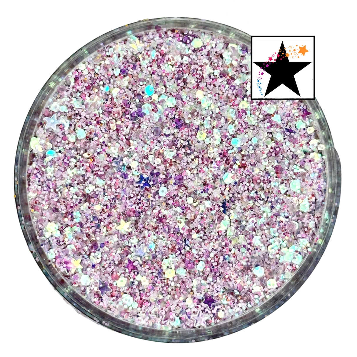 Pale purple custom chunky glitter mix / PDB Creative Studio for art, nails and projects