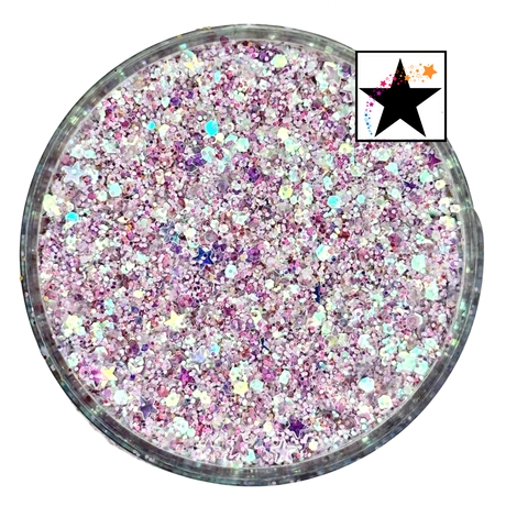 Pale purple custom chunky glitter mix / PDB Creative Studio for art, nails and projects