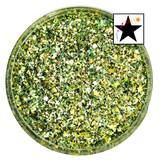 Green chartreuse custom chunky glitter mix / PDB Creative Studio for art, nails and projects