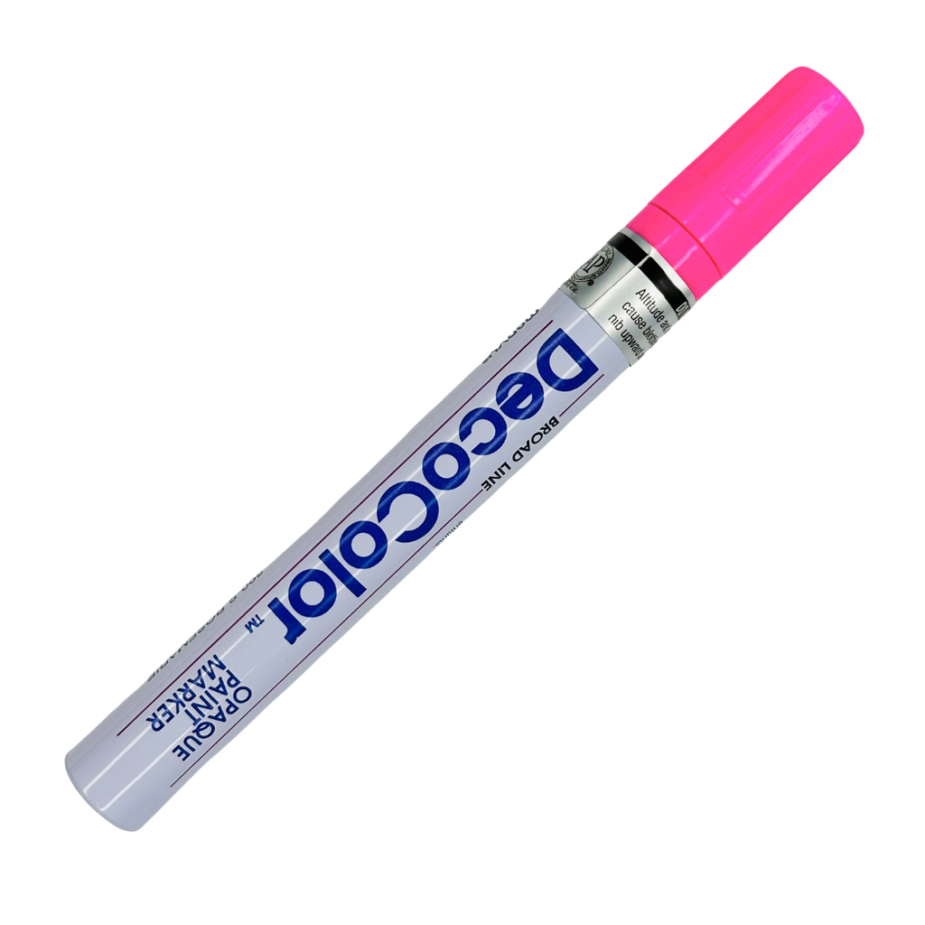 hot pink paint pen decocolor broad line