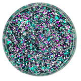 Teal and purple custom multi-size glitter mix for art, body, nails and more - PDB Creative Studio