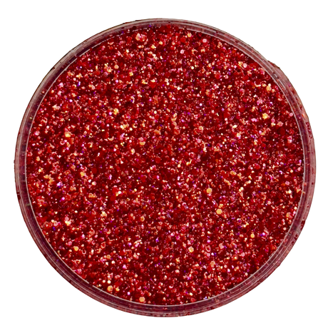 cherry red custom glitter mix for art, nails, body and more - PDB Creative Studio