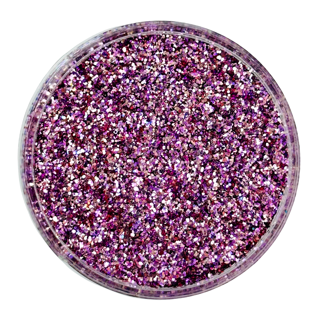 Purple custom glitter mix for art, body, nails and more - PDB Creative Studio