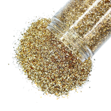 Brown gold carmel custom multi-size glitter mix for art, body, nails and more - PDB Creative Studio