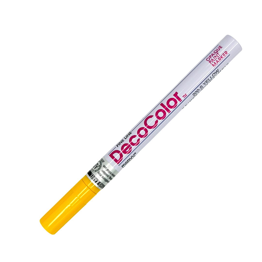 YELLOW PAINT PEN MARKER (FINE LINE) - 50129