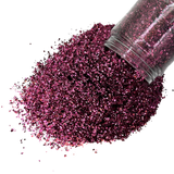 maroon burgundy custom poly multi-size glitter mix for art, body, nails and more - PDB Creative Studio