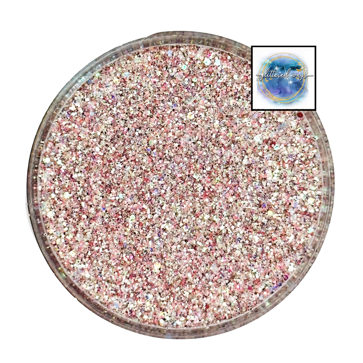 pink custom chunky glitter mix / PDB Creative Studio for art, nails and projects