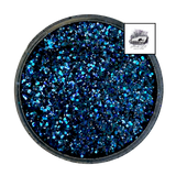 multi shades of blue custom glitter mix for art, body, nails and more - PDB Creative Studio