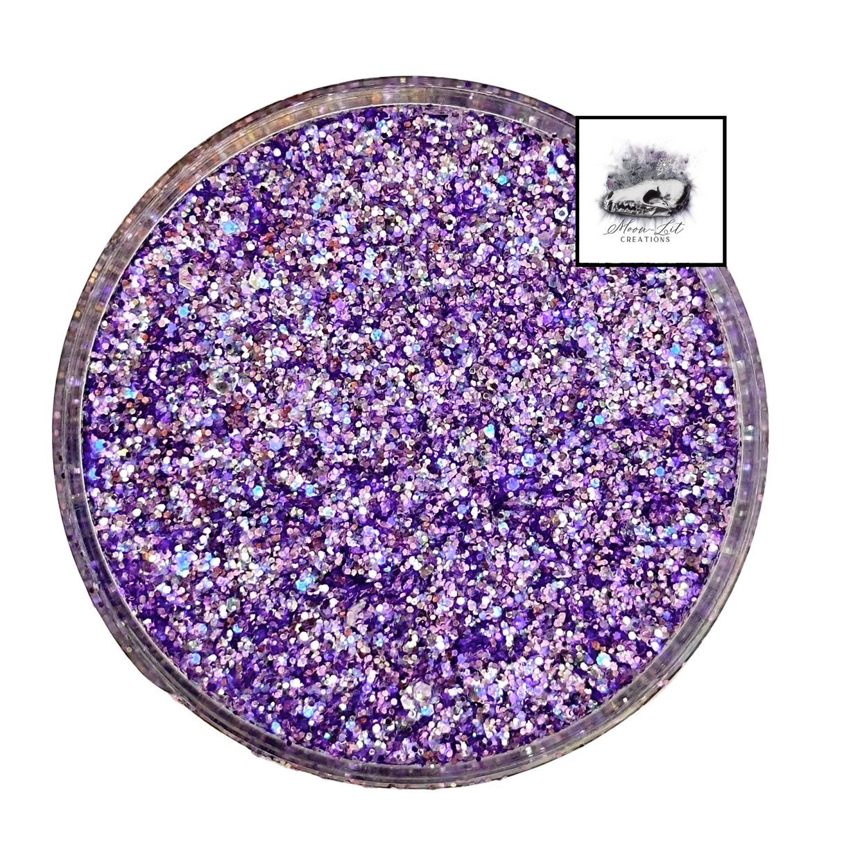 Purple custom chunky glitter mix / PDB Creative Studio for art, nails and projects