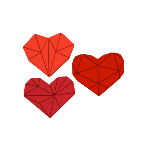 GEOMETRIC HEART CUTTERS - 11603