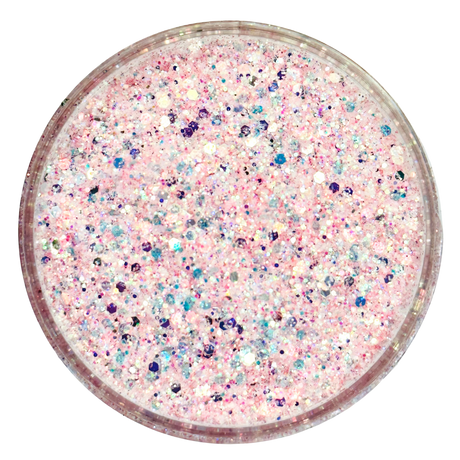 Pink custom chunky glitter mix / PDB Creative Studio for art, nails and projects