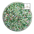 Green custom multi-size/shape glitter mix for art, body, nails and more - PDB Creative Studio