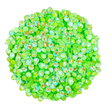 LUMINOUS LT EMERALD - GREEN GLOW AB Glam Glass® flatback, non hotfix rhinestones for art, body, nails and more - PDB Creative Studio