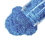 Light blue polyester fine glitter for art, body, nails and more - PDB Creative Studio