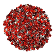 LT SIAM RED JELLY RESIN flat back, non hotfix rhinestones for art, body, nails and more - PDB Creative Studio