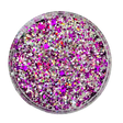 Purple silver custom glitter mix for art, body, nails / PDB Creative Studio