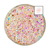 Pink gold custom chunky glitter mix / PDB Creative Studio for art, nails and projects