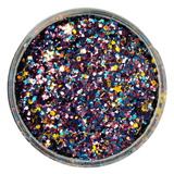 Maroon, blue, gold custom chunky glitter mix / PDB Creative Studio for art, nails and projects