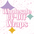 Wholesale UV-DTF transfer wraps for libby glass can tumblers. 25–50 custom prints per design. Perfect for tumbler makers & small business shops. Free Shipping over $75, 7-10 day turnaround.