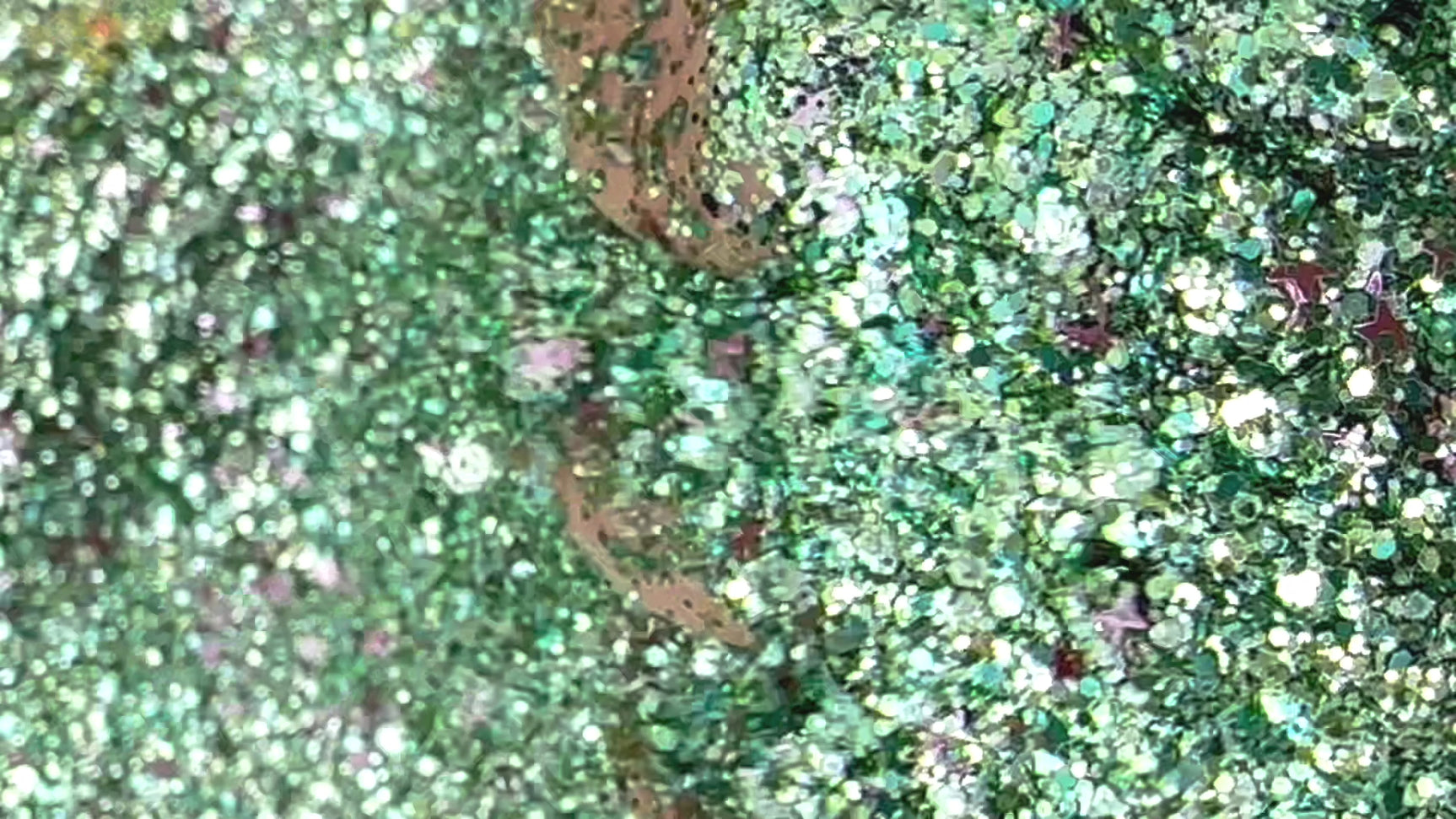 Green custom multi-size/shape glitter mix for art, body, nails and more - PDB Creative Studio