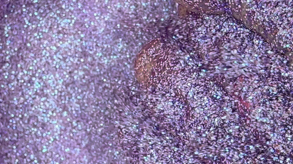 Purple custom polyester glitter mix for art, body, nails / PDB Creative Studio
