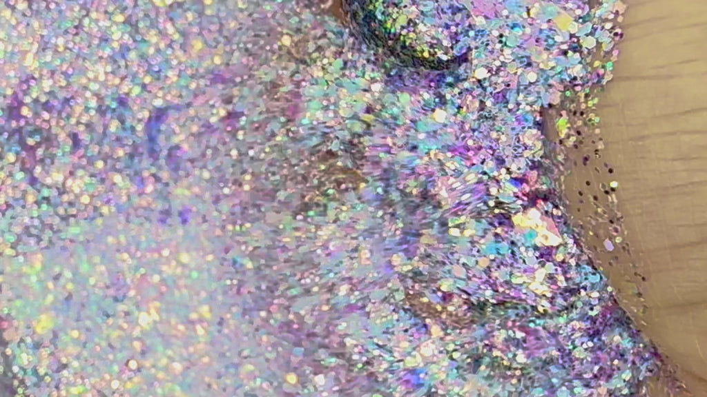PDB Custom Mixed Glitter Purple and Blue Opal for resin art, nails, beauty products, diy 