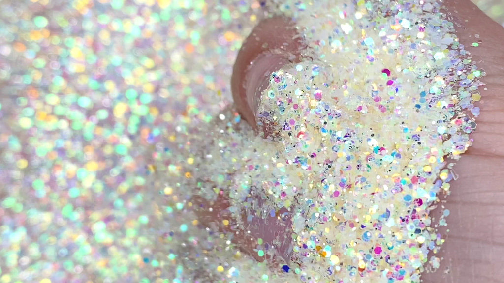 opal cream custom mix glitter for art, body, nails and more - PDB Creative Studio