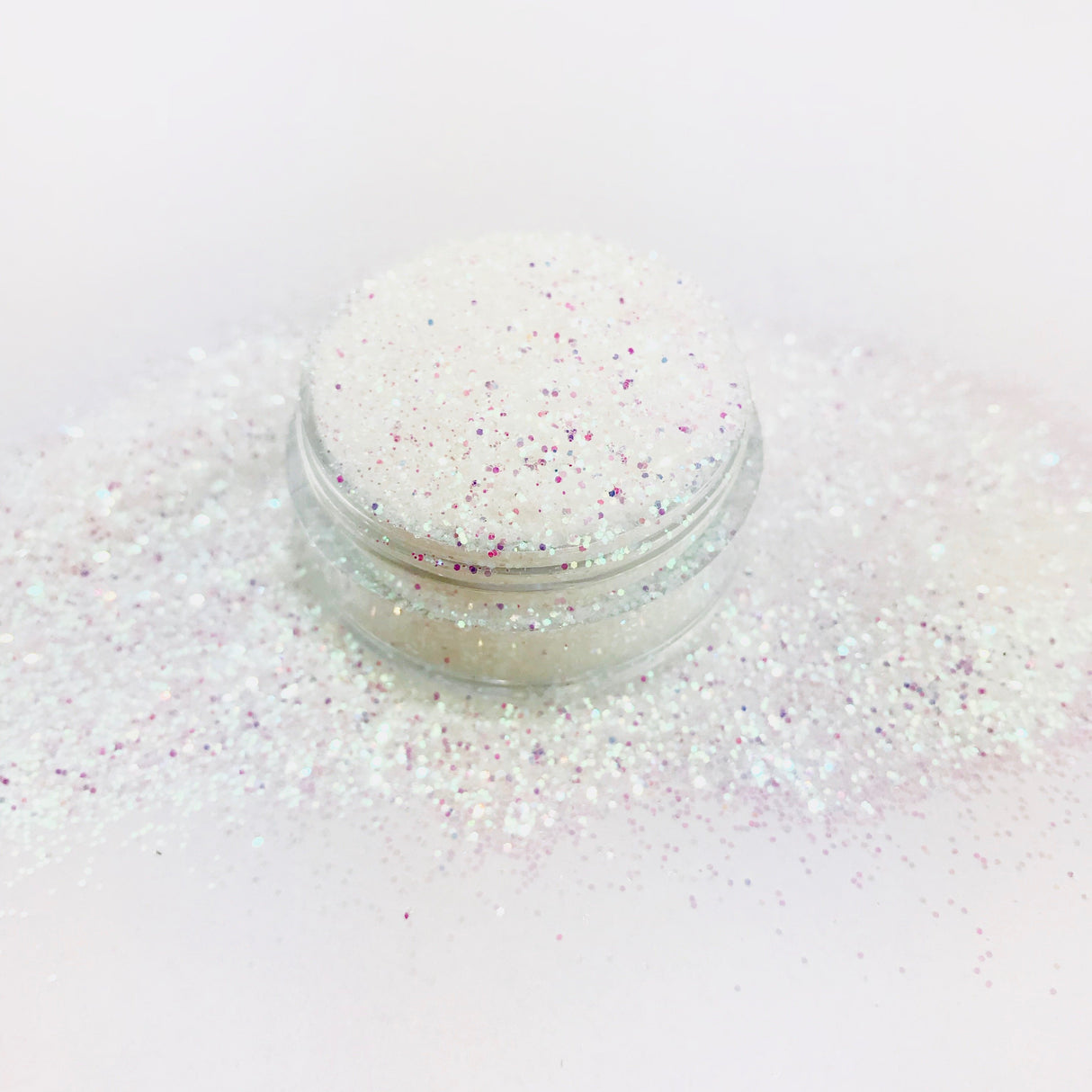 White opal polyester glitter / PDB Creative Studio