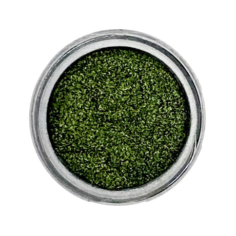 deep forest green pigment powder for art, body, nails / PDB Creative Studio