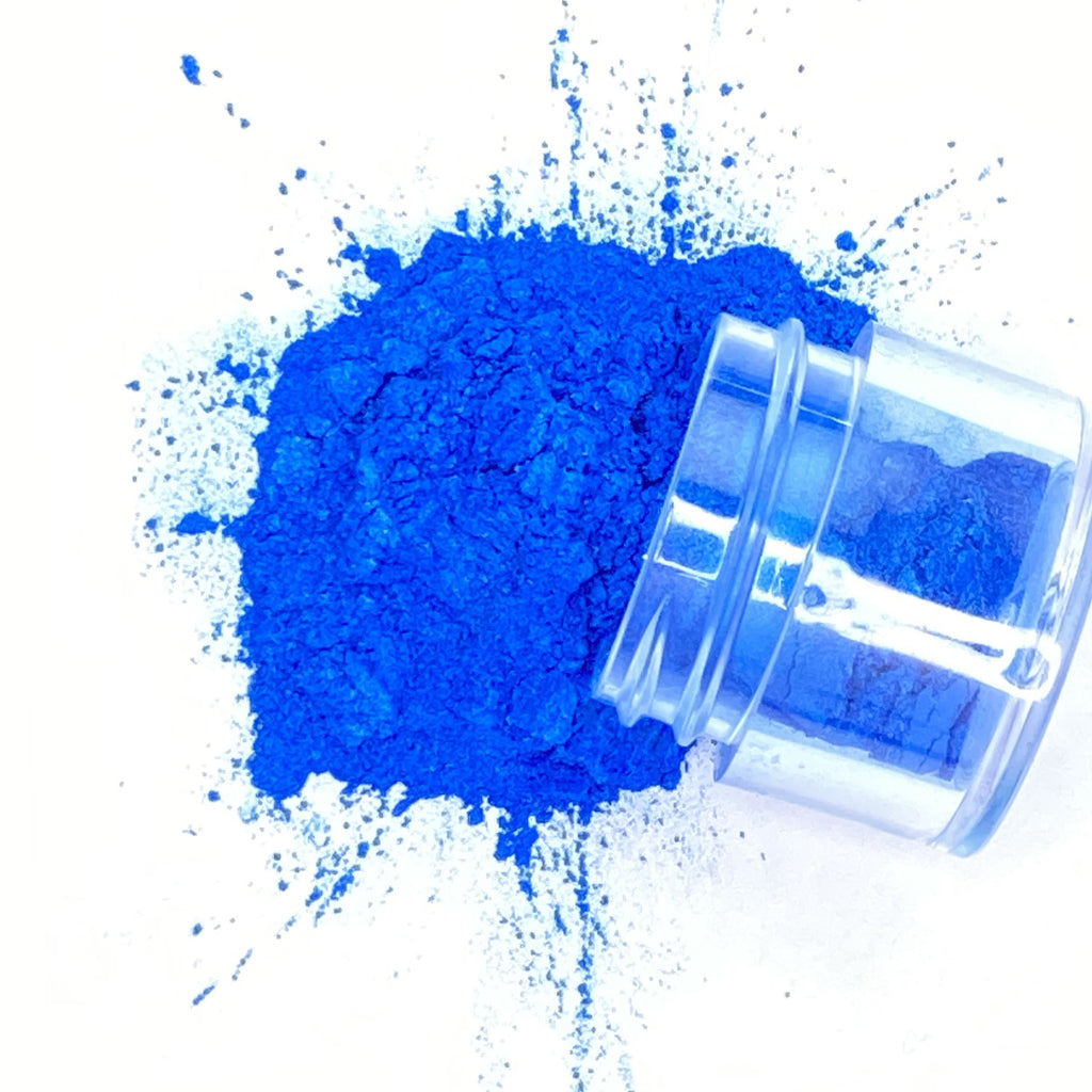 True blue mica pigment for art, body, nails / PDB Creative Studio