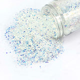 White opal glitter for art, body, nails / PDB Creative Studio