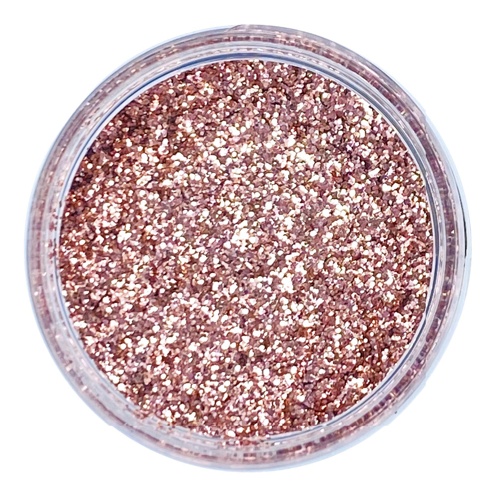Rose gold poly custom mix glitter for art, body, nails and more - PDB Creative Studio