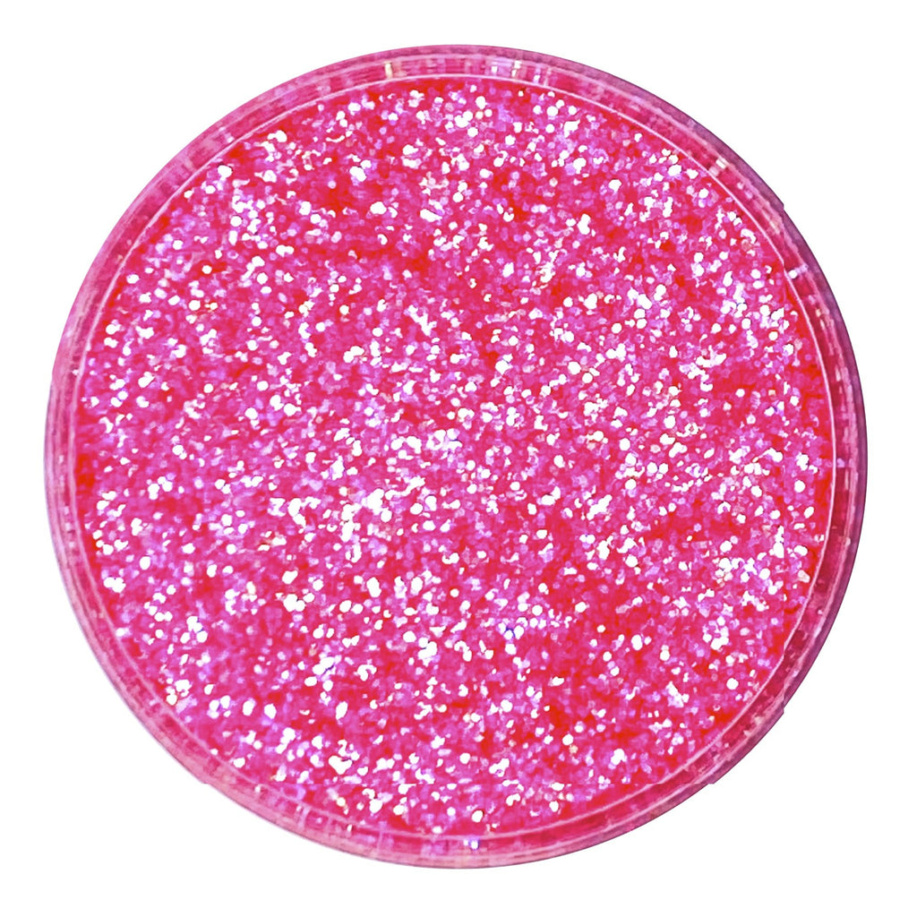 Neon pink custom glitter mix for art, body, nails and more - PDB Creative Studio