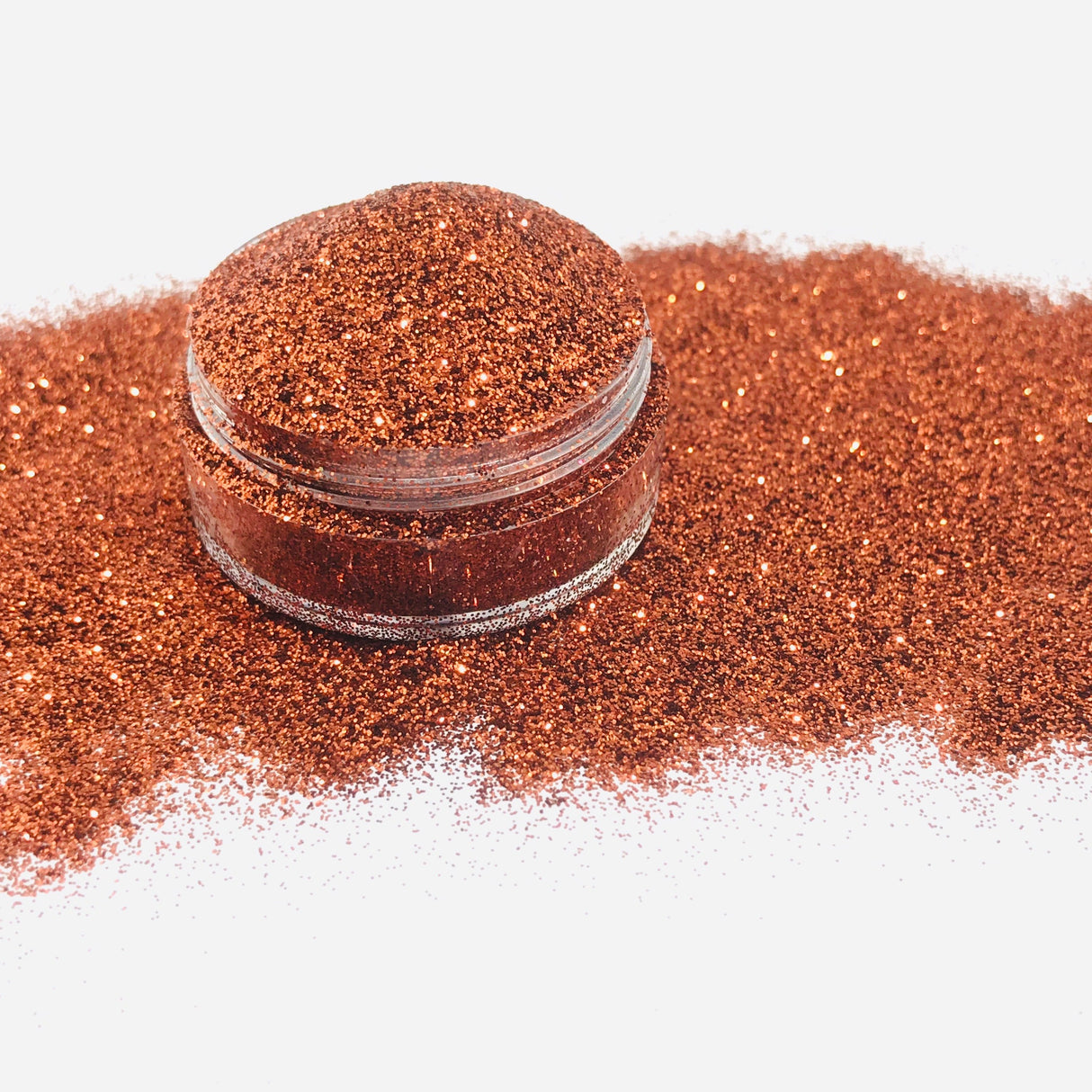 Orange brown polyester fine glitter art, body, nails and more - PDB Creative Studio