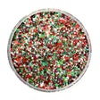 Red, Green white custom chunky glitter mix / PDB Creative Studio for art, nails and projects