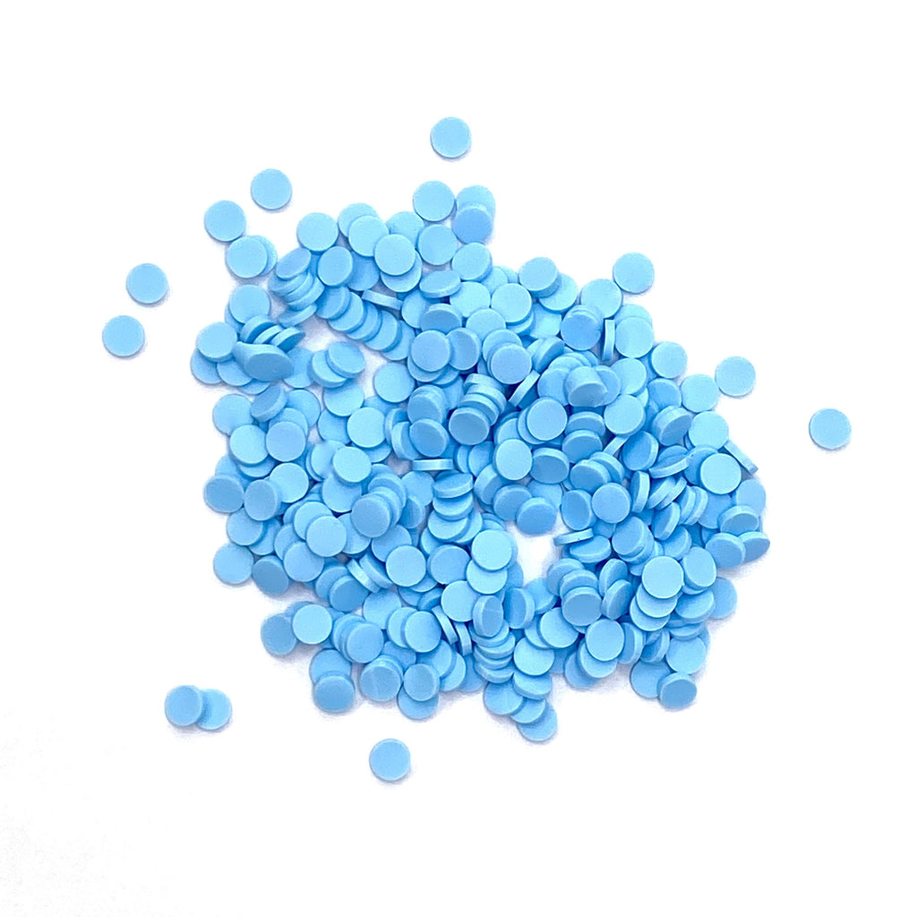 LIGHT BLUE CLAY DOTS SPRINKLES