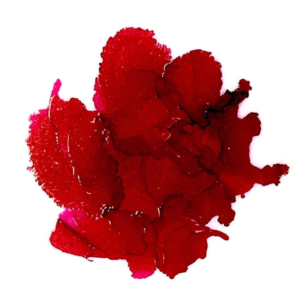 Red Magenta Alcohol Ink