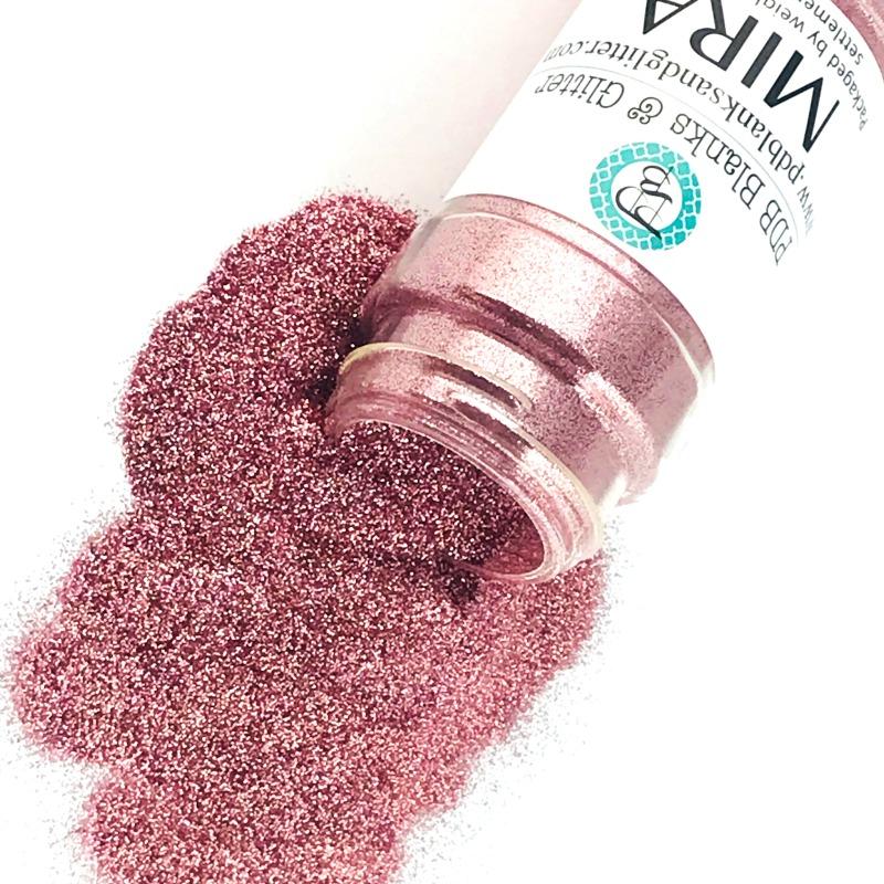 rose gold polyester glitter for art, body, nails and more - PDB Creative Studio