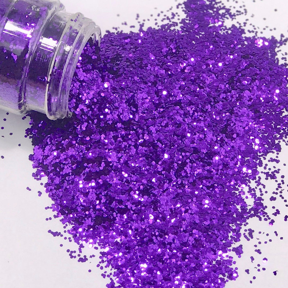 royal purple polyester fine glitter for art, body, nails and more - PDB Creative Studio