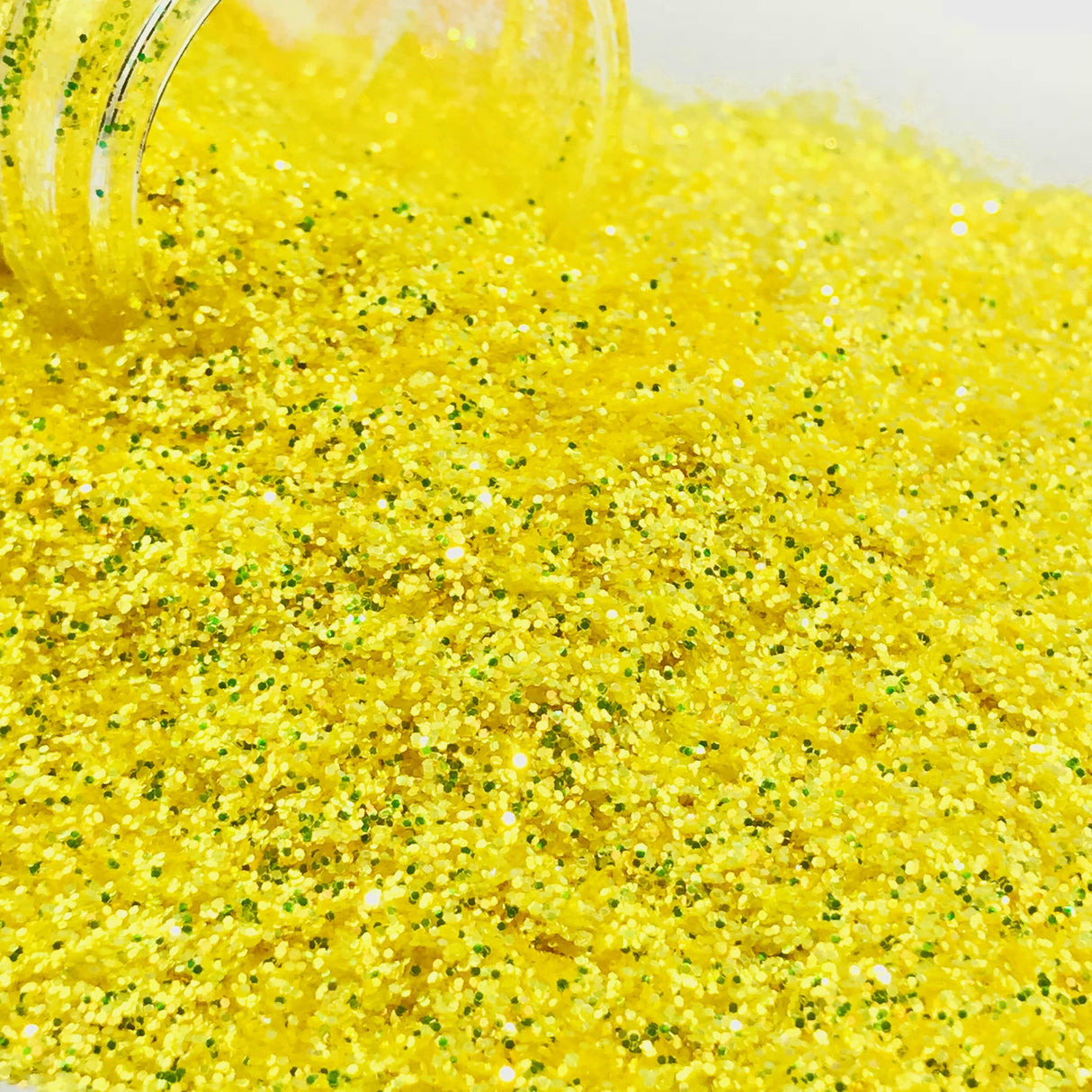 yellow iridescent polyester glitter for nails, body, art / PDB Creative Studio