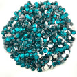 BLUE ZIRCON - BLUE AQUA TEAL Glam Glass® flatback, non hotfix rhinestones for art, body, nails and more - PDB Creative Studio