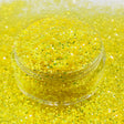 yellow iridescent polyester glitter for nails, body, art / PDB Creative Studio