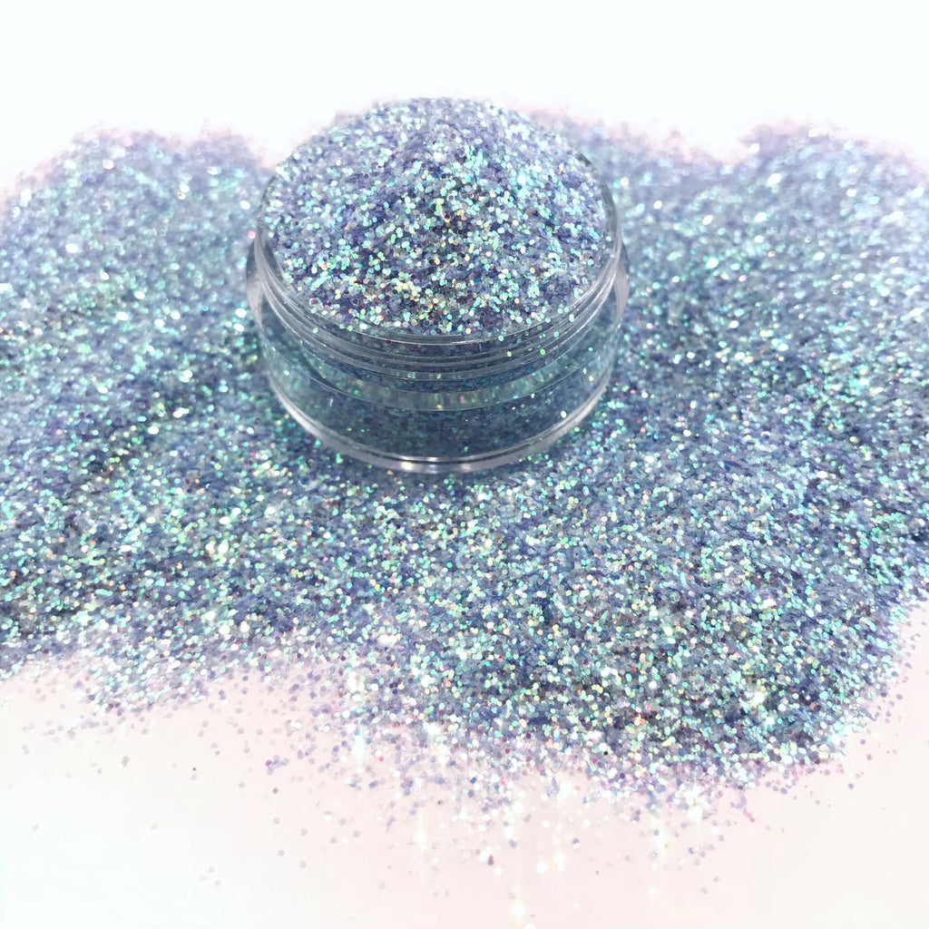 Blue iridescent opal fine glitter for art, body, nails and more - PDB Creative Studio