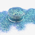 Blue opal fine polyester glitter for art, body, nails and more - PDB Creative Studio